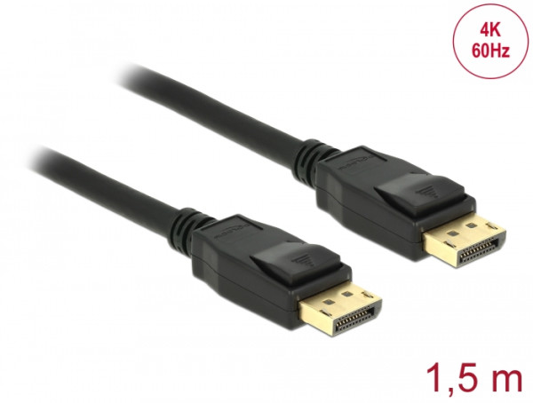 DeLOCK 85508 DisplayPort-Kabel 1,5 m Schwarz (85508)