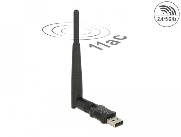 DeLOCK 12462 Netzwerkkarte WLAN 433 Mbit/s (12462)