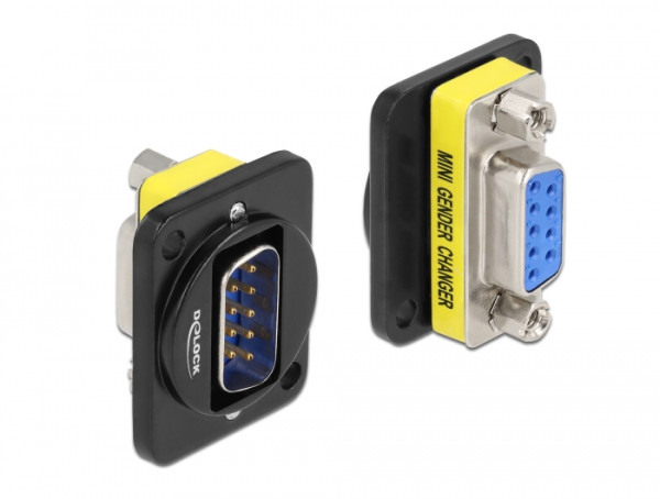 DeLOCK D-Typ Modul DB9 Stecker zu DB9 Buchse (86704)