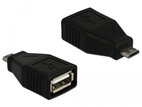 DeLOCK 65296 Kabeladapter USB 2.0-A USB Micro-B Schwarz (65296)