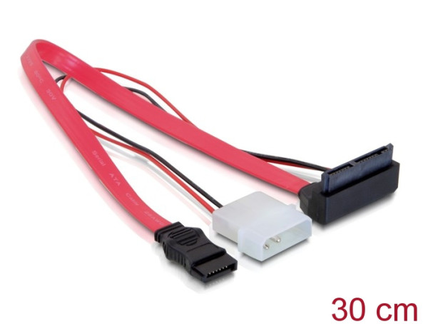 DeLOCK SATA Cable Micro 0.3m SATA-Kabel 0,3 m Rot (82551)