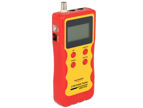 DeLOCK 86108 Netzwerkkabel-Tester Gelb, Rot (86108)