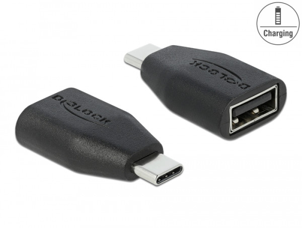 DeLOCK USB Datenblocker USB Type-C Stecker zu Typ-A Buchse (66528)
