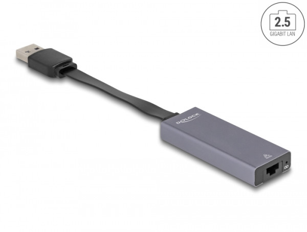 DeLOCK USB Typ-A Adapter zu 2,5 Gigabit LAN slim (66247)