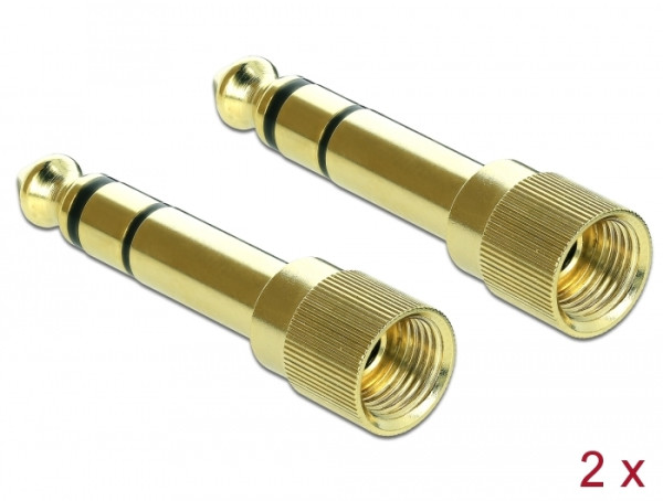 DeLOCK 65983 Kabeladapter 6.35mm 3.5mm Gold (65983)