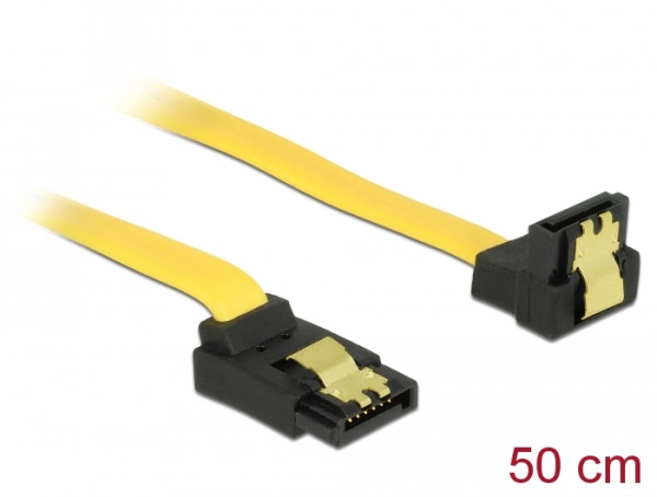 DeLOCK 0.5m SATA M/M SATA-Kabel 0,5 m Gelb (82821)
