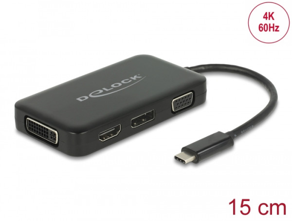 DeLOCK 63929 laptop-dockingstation & portreplikator USB 2.0 Type-C Schwarz (63929)