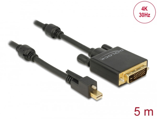 DeLOCK 85637 Videokabel-Adapter 5 m Mini DisplayPort DVI Schwarz (85637)