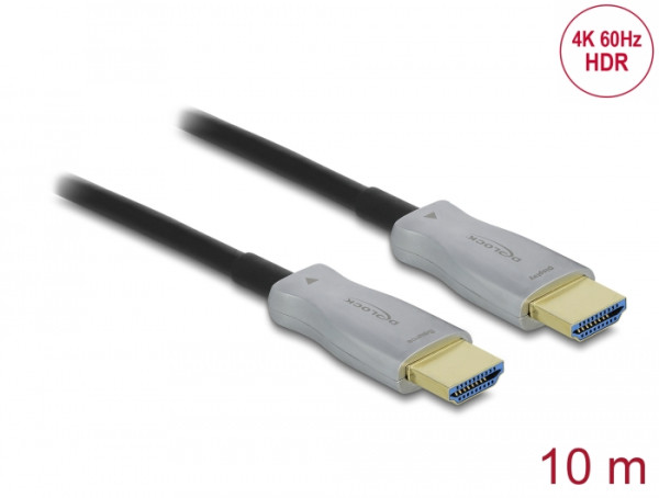 DeLOCK Aktives Optisches Kabel HDMI 4K 60 Hz 10 m (85010)