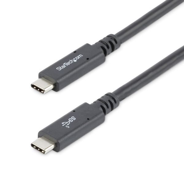 StarTech.com 1,8m USB-C Kabel, USB 5Gbps, 100W 5A Power Delivery, Works with Chromebook Zertifiziert, 4K 60Hz DP Alt Mode, USB-IF-zertifiziert - Thunderbolt-kompatibel (USB315C5C6)