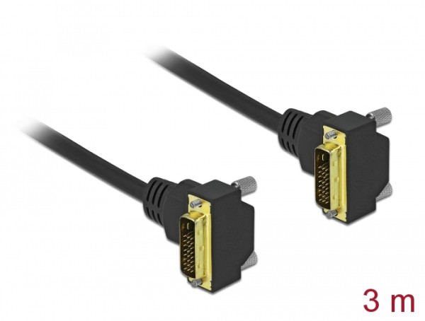 DeLOCK 85907 DVI-Kabel 3 m DVI-D Schwarz (85907)