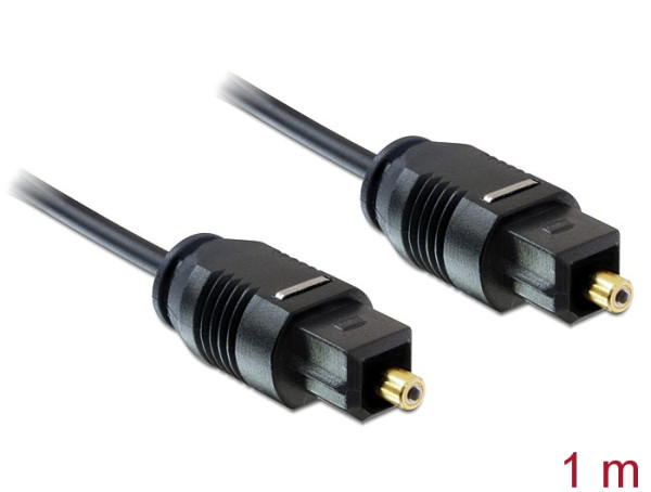 DeLOCK 1m Toslink Standard Audio-Kabel Schwarz (82879)