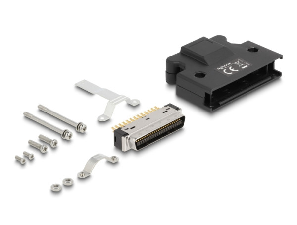 DeLOCK MDR Stecker 50 Pin Lötanschluss mit Gehäuse (66635)