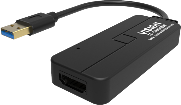 Vision TC-USBHDMI USB-Grafikadapter 1920 x 1080 Pixel Schwarz (TC-USBHDMI)