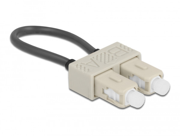 DeLOCK LWL Loopback Adapter SC / OM2 Multimode beige (86922)
