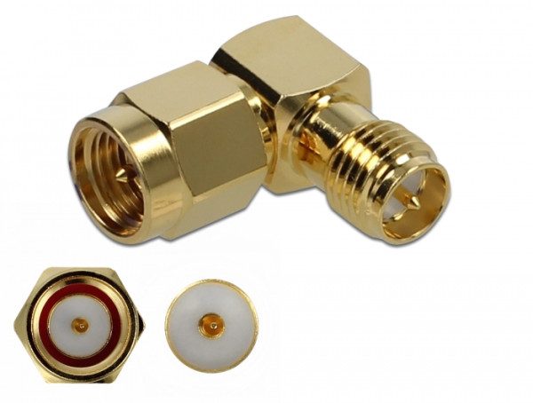 DeLOCK 89955 Drahtverbinder SMA, RP-SMA Gold (89955)