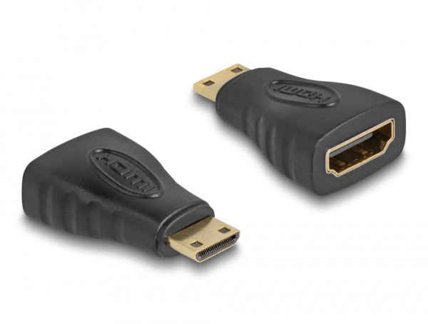 DeLOCK 65244 Kabeladapter 19-p HDMI-C M 19-p HDMI-A F Schwarz (65244)