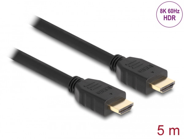 DeLOCK High Speed HDMI Kabel 48 Gbps 8K 60 Hz schwarz 5 m (82004)
