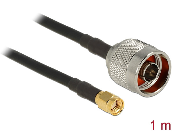 DeLOCK 88938 Koaxialkabel CFD200 1 m RP-SMA (88938)
