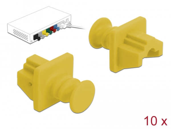 DeLOCK 86511 Stecker-Staubabdeckungen 10 Stücke RJ-45 (86511)