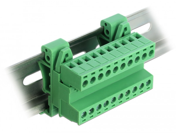 DeLOCK 66082 Anschlussblock 10-pin Grün (66082)