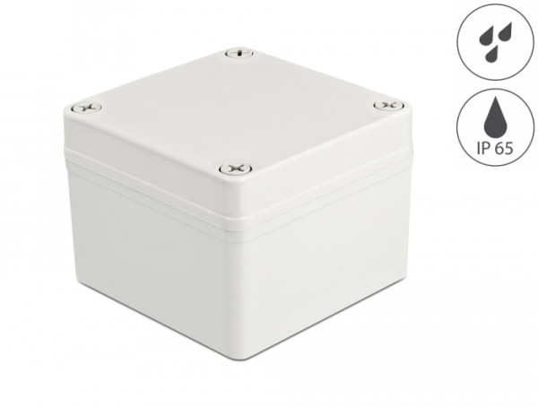 DeLOCK Installationsgehäuse IP65 wasserdicht 100 x 100 x 75 mm grau (60397)