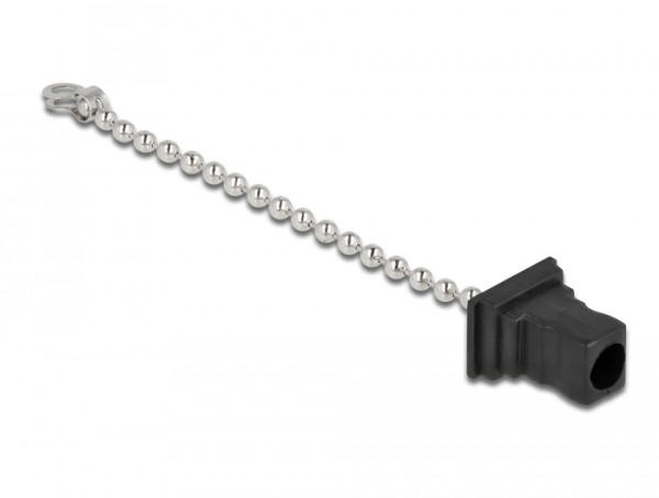 DeLOCK LWL Staubschutzkappe mit Kette für SC Stecker schwarz (86847)