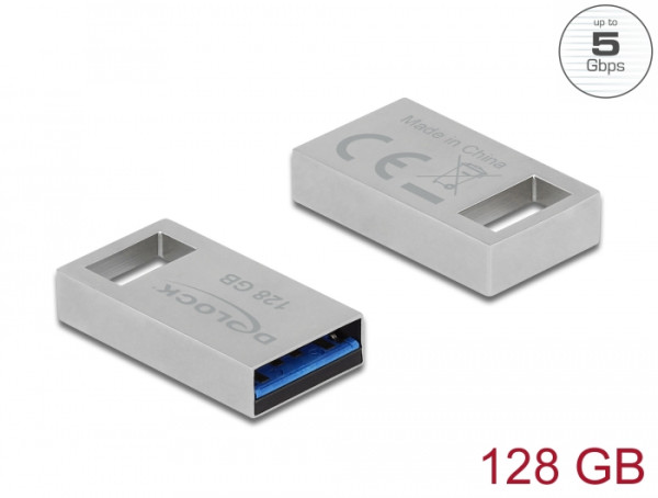 DeLOCK USB 5 Gbps Speicherstick 128 GB - Metallgehäuse (54072)