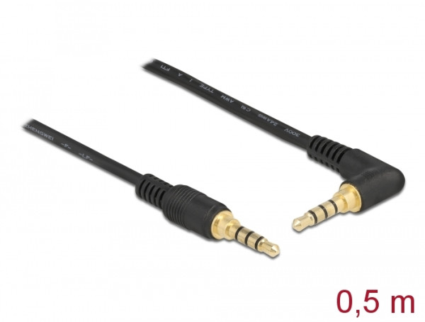 DeLOCK 85607 Audio-Kabel 0,5 m 3.5mm Schwarz (85607)