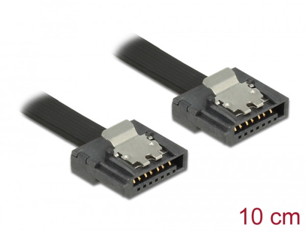 DeLOCK 83838 SATA-Kabel 0,1 m SATA 7-pin Schwarz (83838)