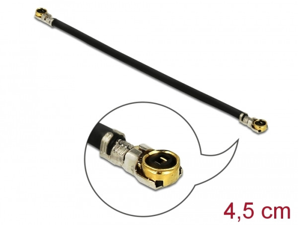 DeLOCK 12607 Koaxialkabel 0,045 m MHF Schwarz (12607)