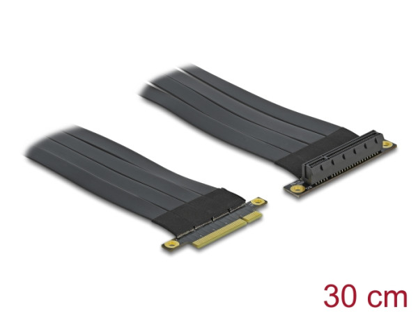 DeLOCK Riser Karte PCI Express x8 zu x8 mit flexiblem Kabel 30 cm (85766)