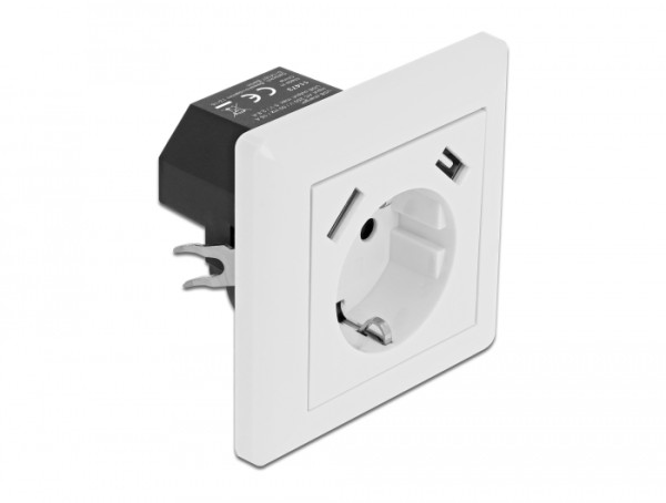 DeLOCK Einbausteckdose mit 2 x USB Typ-A Ladeport 2,8 A (11473)