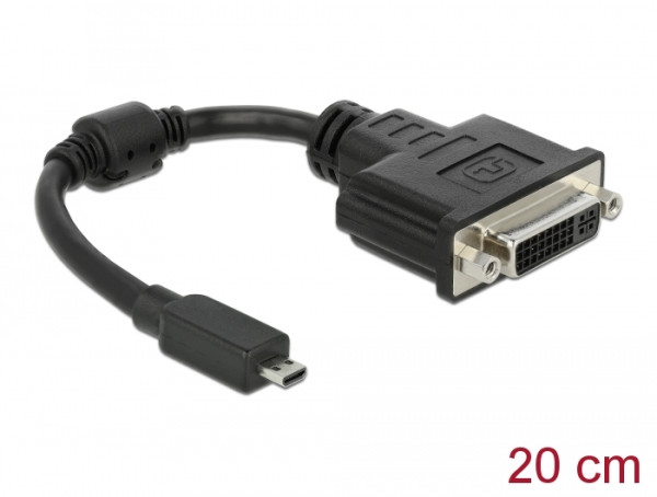 DeLOCK 65563 Videokabel-Adapter 0,2 m DVI-D Micro-HDMI Schwarz (65563)