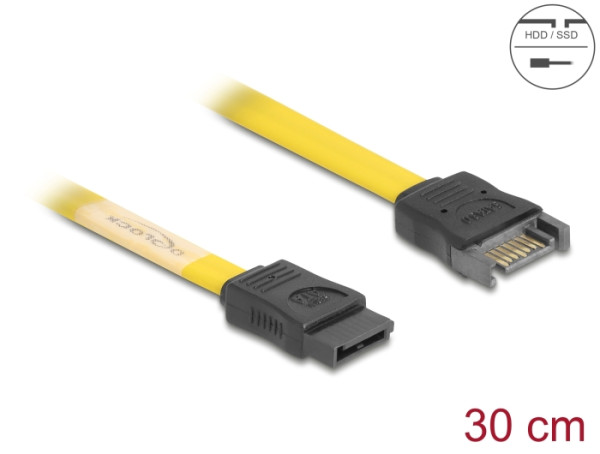 DeLOCK 0.3m SATA III SATA-Kabel 0,3 m Braun (82855)