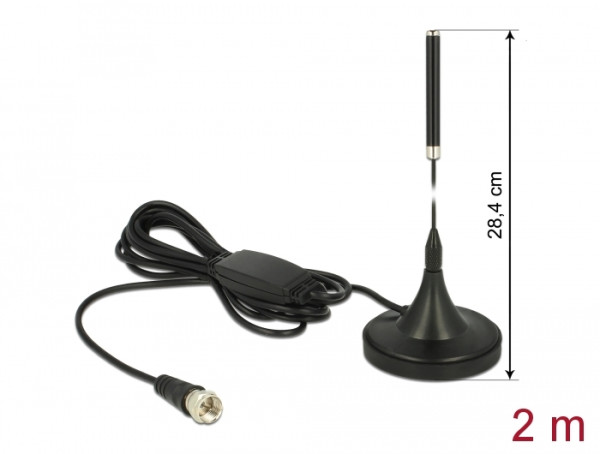 DeLOCK 12413 Netzwerk-Antenne Omnidirektionale Antenne F-Typ 21 dBi (12413)
