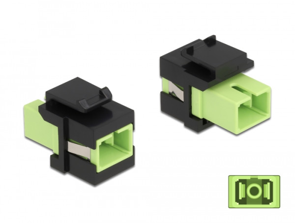 DeLOCK Keystone Modul SC Simplex Buchse zu SC Simplex Buchse lindgrün / schwarz (86811)
