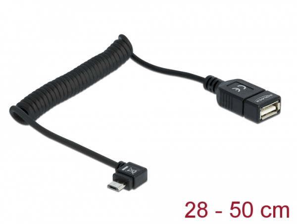 DeLOCK 83354 USB Kabel USB 2.0 0,5 m Micro-USB B USB A Schwarz (83354)
