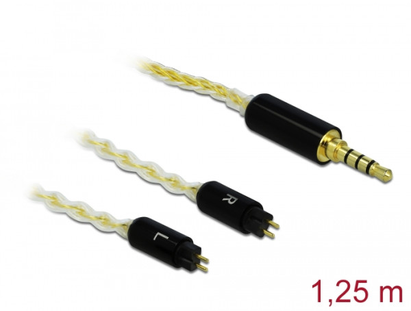 DeLOCK 85849 Audio-Kabel 1,25 m 3.5mm Weiß (85849)