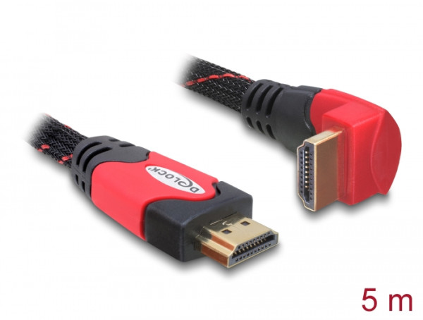 DeLOCK 5m HDMI HDMI-Kabel HDMI Typ A Standard Schwarz, Rot (82688)