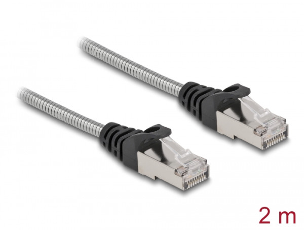 DeLOCK RJ45 Kabel Cat.6A U/FTP mit Metallmantel 2 m (80109)