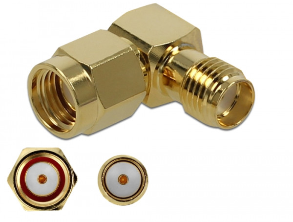 DeLOCK 89978 Kabeladapter RP-SMA SMA Gold (89978)