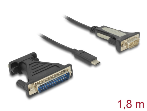 DeLOCK 62904 Serien-Kabel Schwarz 1,8 m DB-9 (62904)