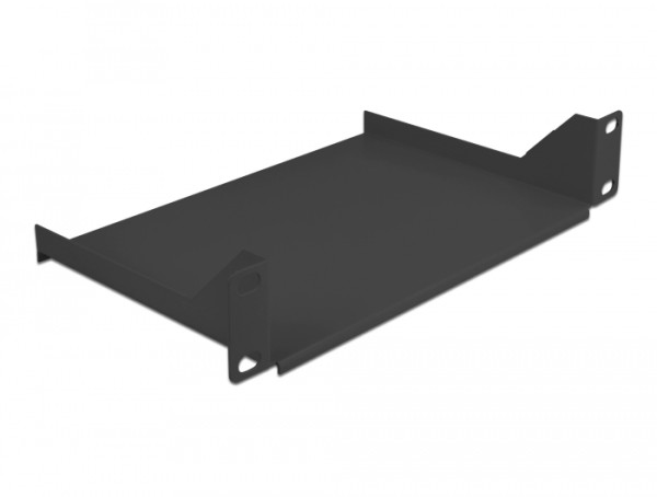 DeLOCK 10″ Fachboden für Netzwerkschrank 1 HE schwarz (66853)