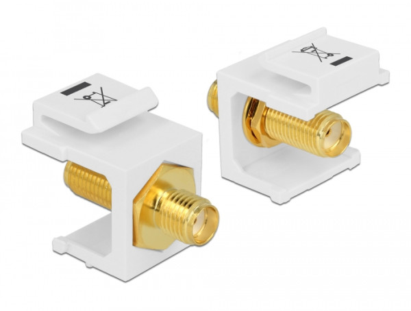 DeLOCK 86365 Kabeladapter SMA Weiß (86365)
