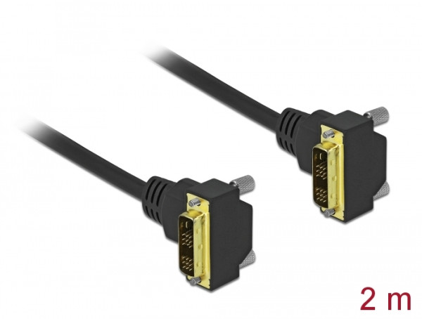 DeLOCK 85906 DVI-Kabel 2 m DVI-D Schwarz (85906)