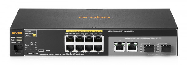 HPE Aruba 2530 8G PoE+ Switch (J9774A)