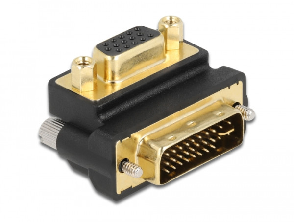 DeLOCK 65261 Kabeladapter VGA 15 pin DVI 24+5 pin Schwarz (65261)