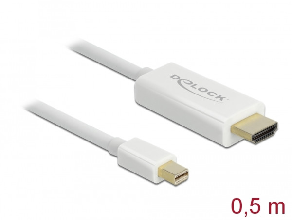 DeLOCK 83992 0,5 m Mini DisplayPort HDMI Schwarz (83993)