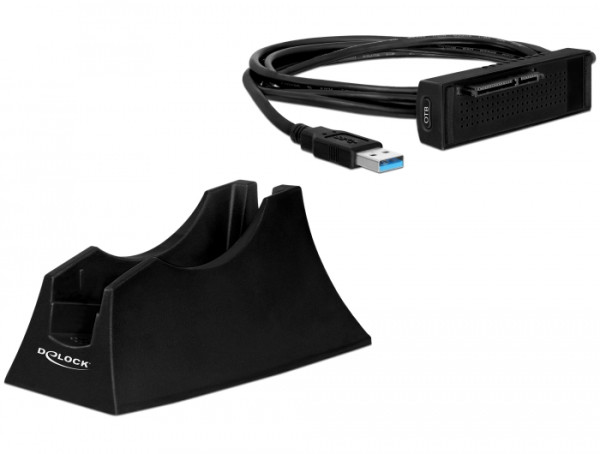 DeLOCK 61858 laptop-dockingstation & portreplikator Schwarz (61858)